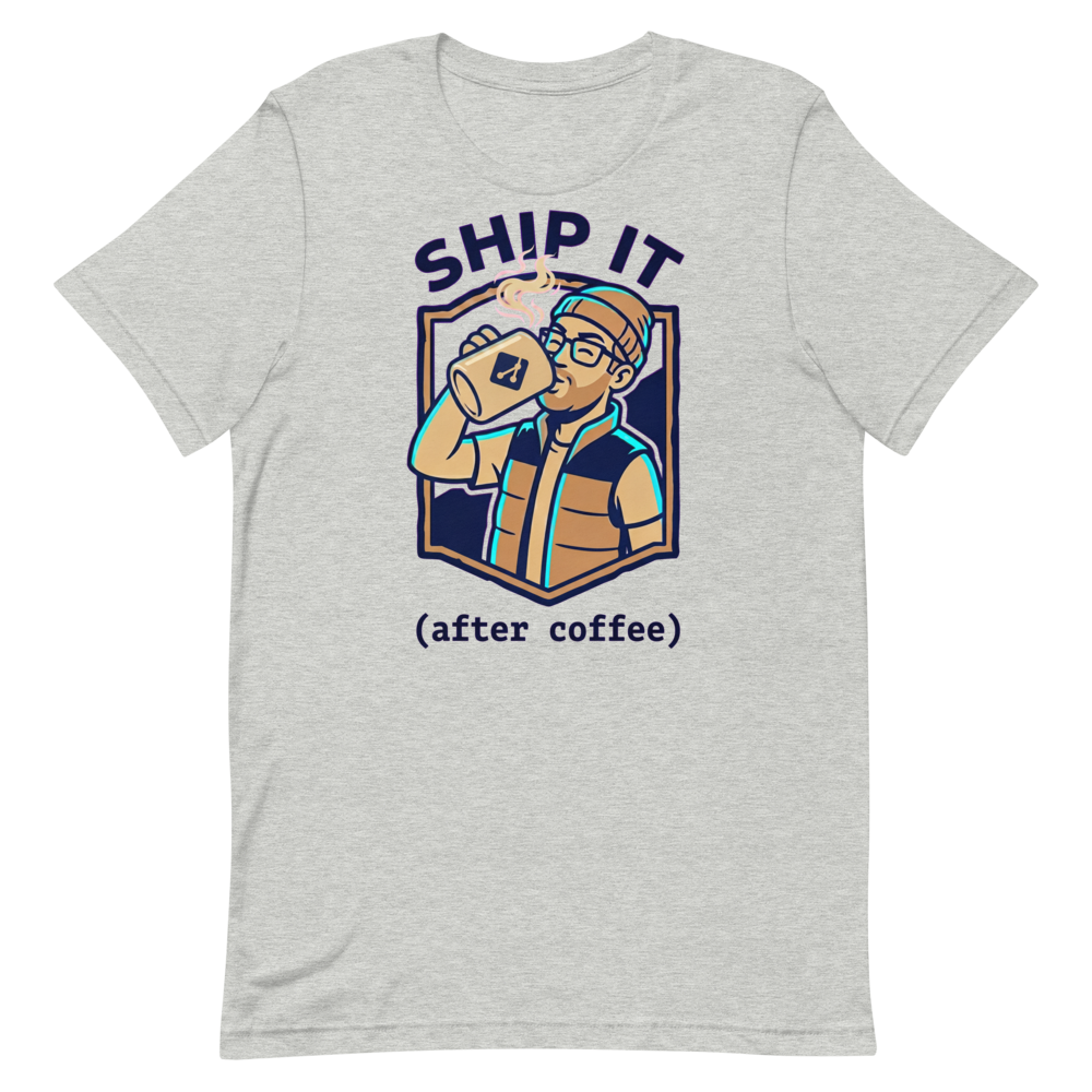 Caffeinated Confidence — Funny Shirt for Tech Bros