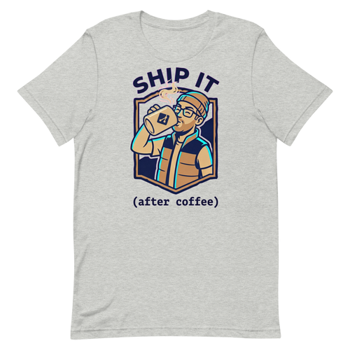 Caffeinated Confidence — Funny Shirt for Tech Bros