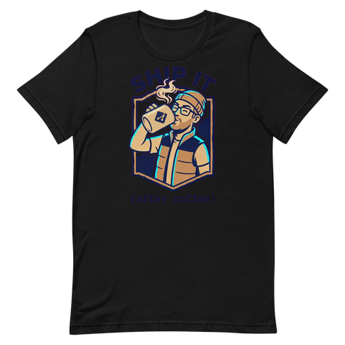 Caffeinated Confidence — Funny Shirt for Tech Bros