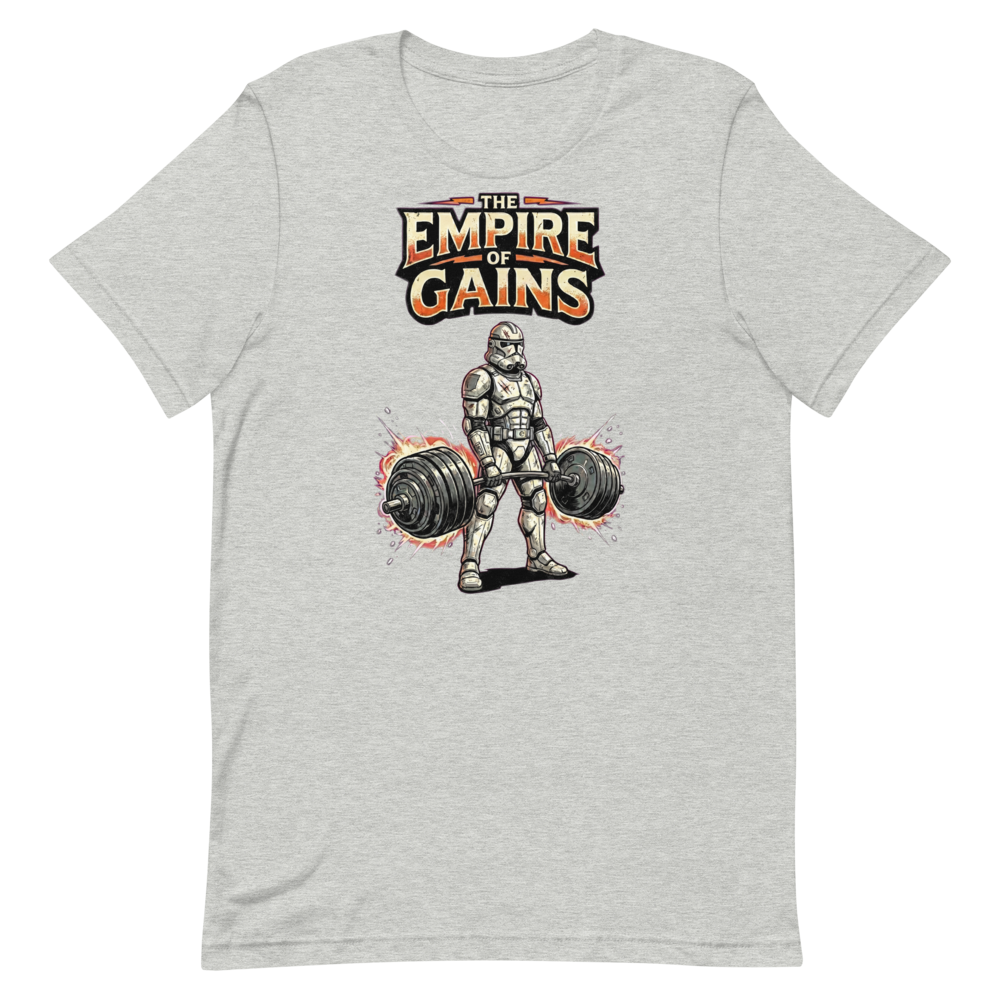 Empire of Gains — Funny Gym Shirt for Space Troopers