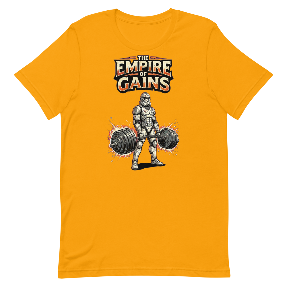 Empire of Gains — Funny Gym Shirt for Space Troopers