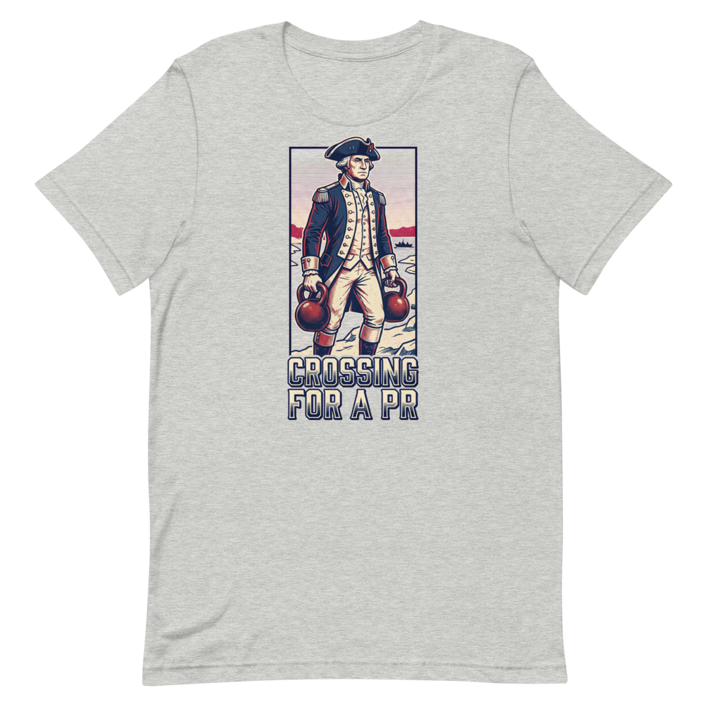 PR Pioneer — Funny George Washington Gym Shirt for Lifters