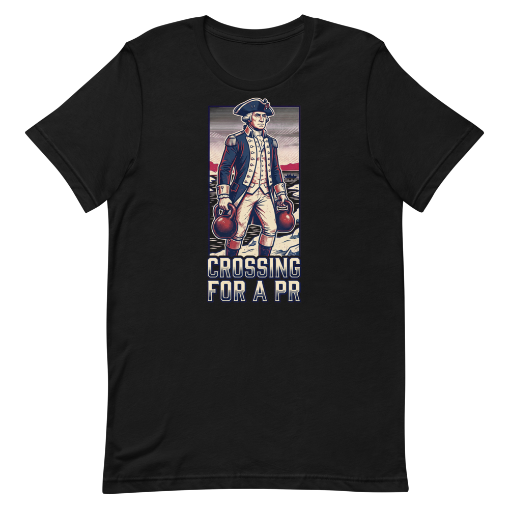 PR Pioneer — Funny George Washington Gym Shirt for Lifters