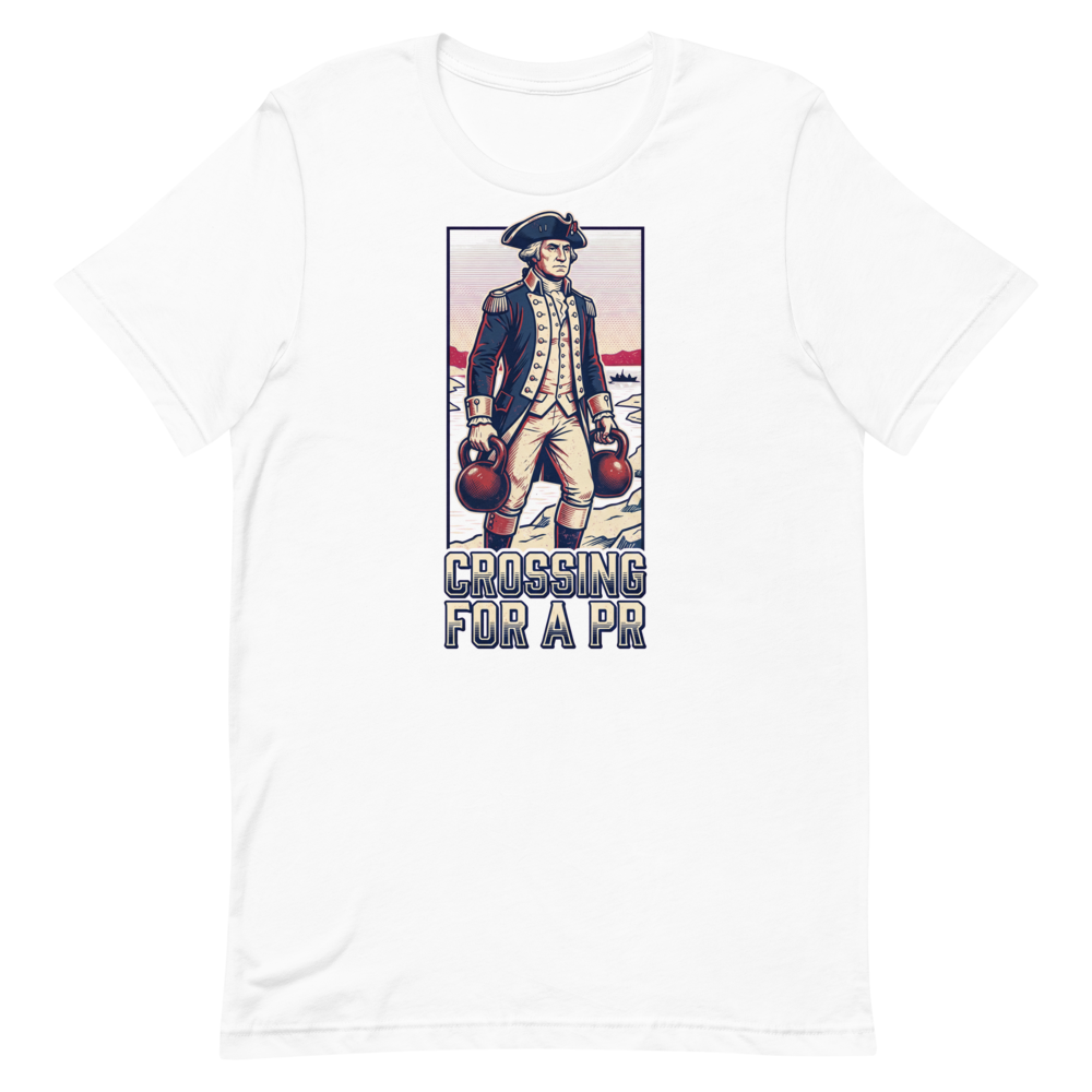 PR Pioneer — Funny George Washington Gym Shirt for Lifters