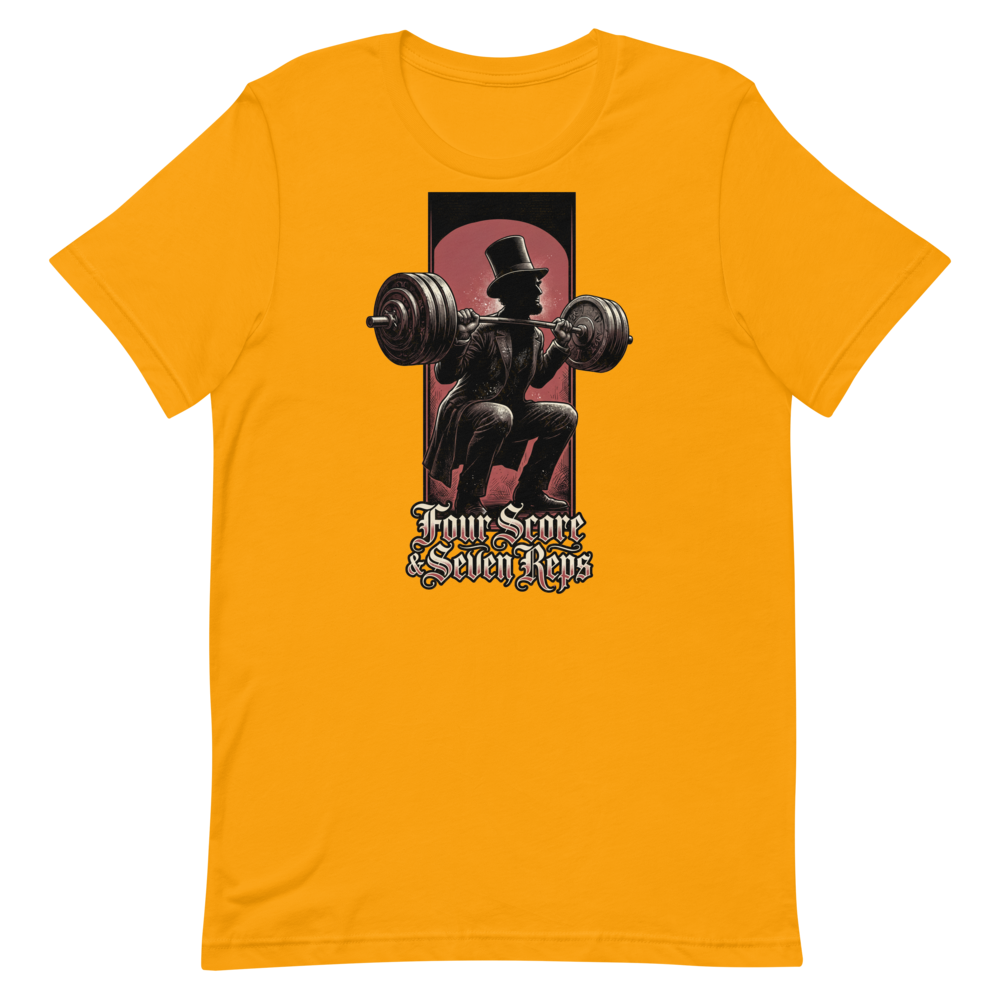 Squat Like Lincoln — Funny Gym Shirt for Lifters