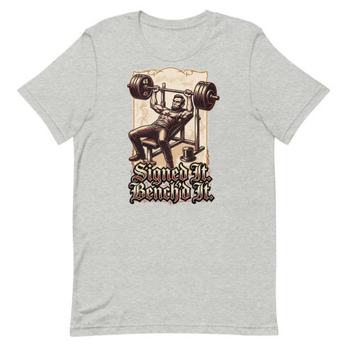 Bench Press Boss — Abraham Lincoln Gym Shirt for Lifters