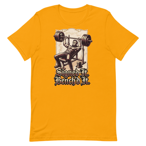 Bench Press Boss — Abraham Lincoln Gym Shirt for Lifters