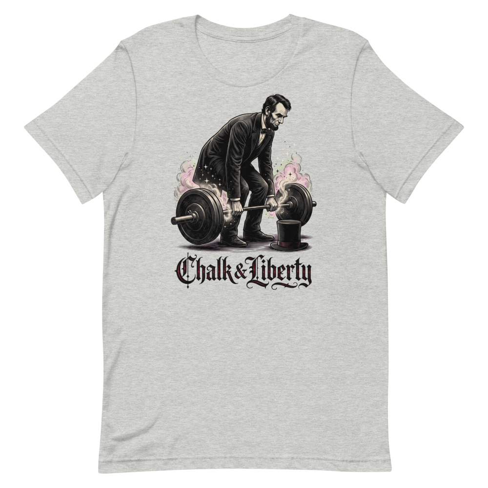Deadlift Like Abe — Funny Gym Shirt for Lifters