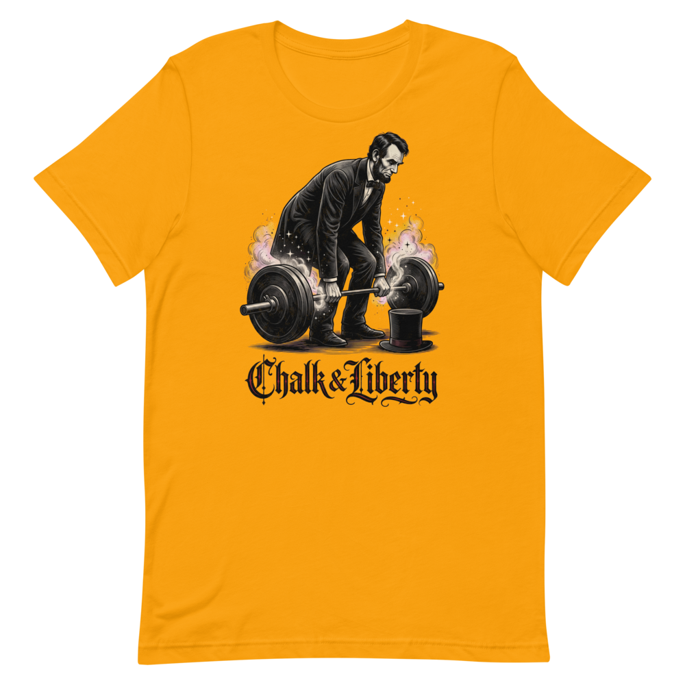 Deadlift Like Abe — Funny Gym Shirt for Lifters