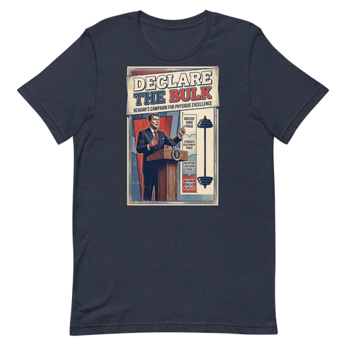 Declare the Bulk — Retro Reagan Gym Shirt for Lifters