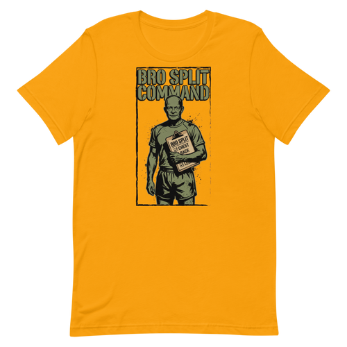 Bro Split Commander — Funny Gym Shirt for Fitness Fanatics