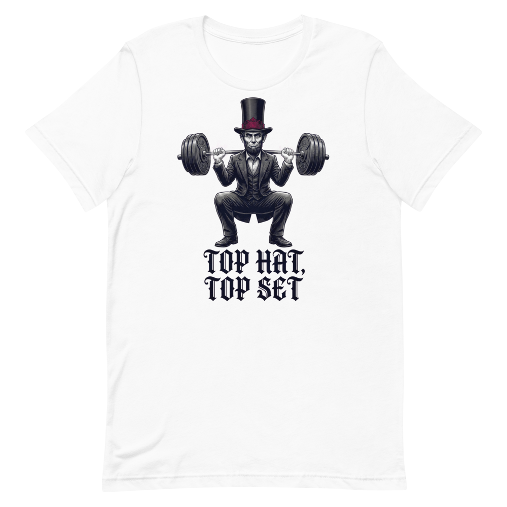 Squat Like Lincoln — Funny Shirt for Gym Lovers