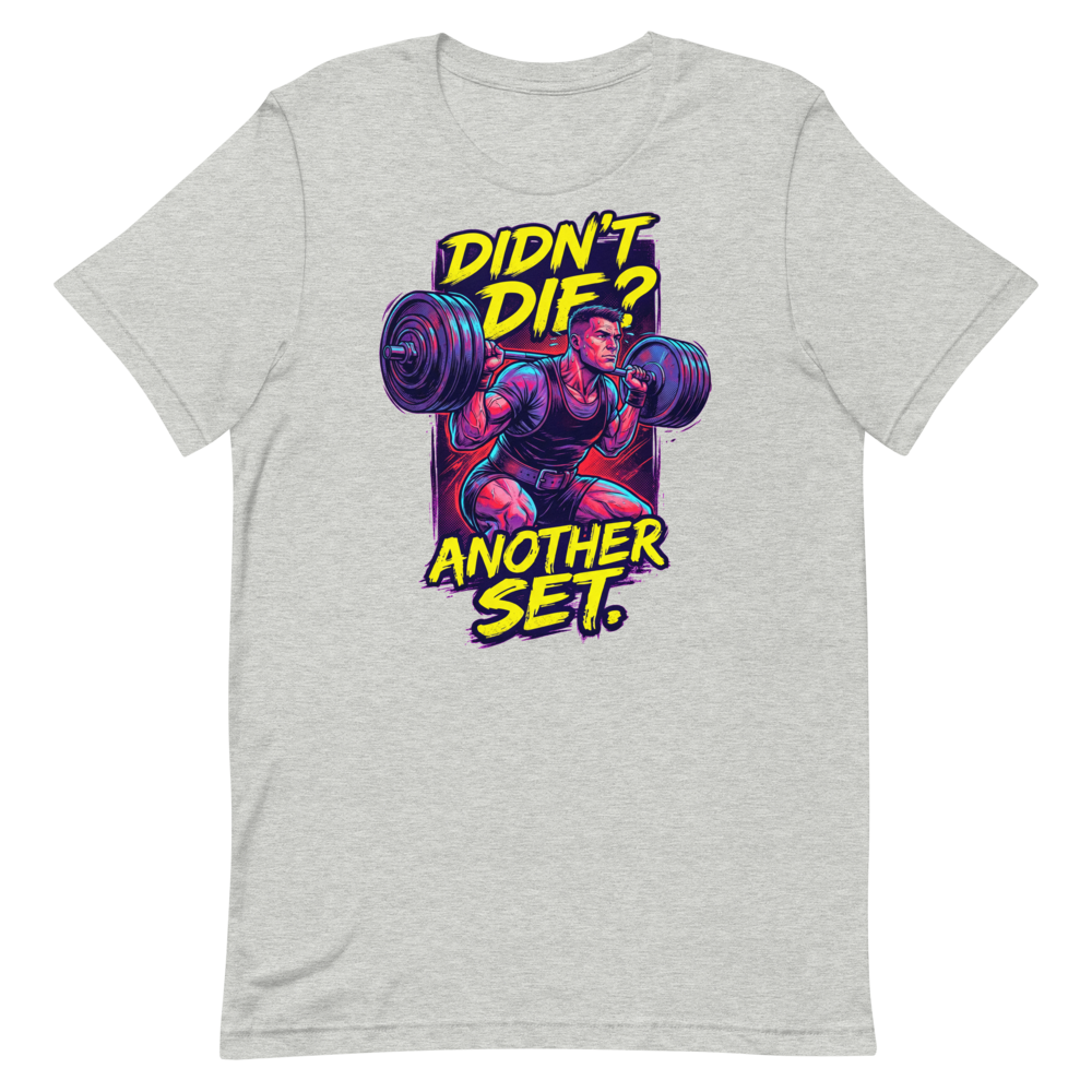Squat or Die — Gritty Graphic Novel Shirt for Lifters