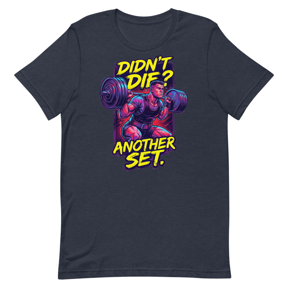 Squat or Die — Gritty Graphic Novel Shirt for Lifters
