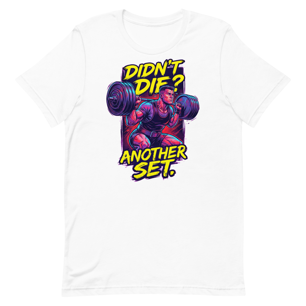 Squat or Die — Gritty Graphic Novel Shirt for Lifters