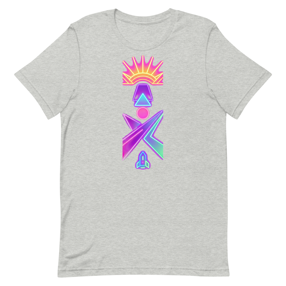 Neon Vibes Only — Minimalist 80s-Inspired Shirt for Cool Cats