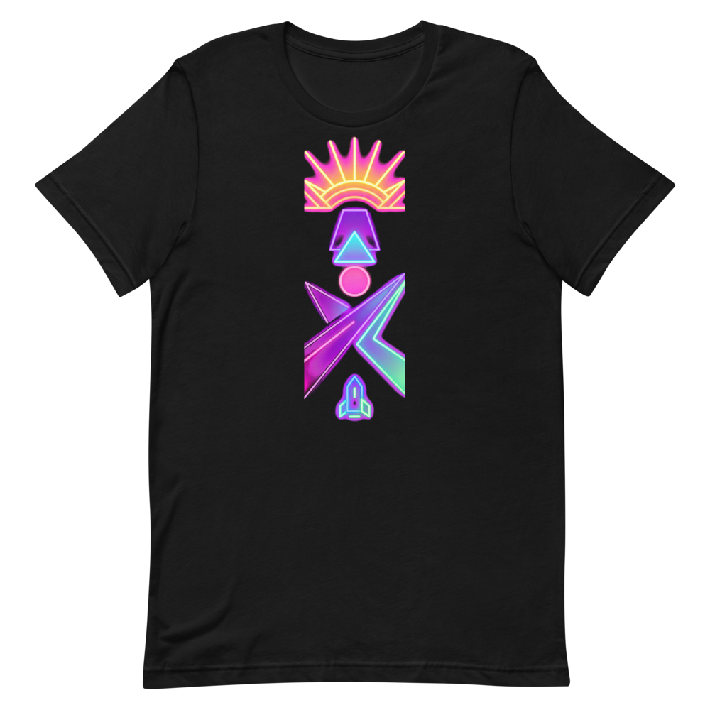 Neon Vibes Only — Minimalist 80s-Inspired Shirt for Cool Cats