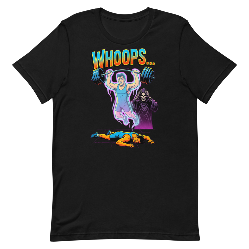Ghost Lifter Whoops — Funny Gym Shirt for Fitness Fans