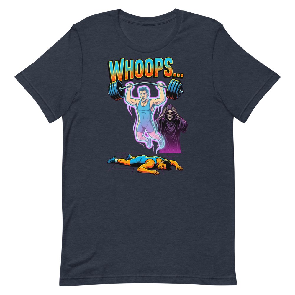 Ghost Lifter Whoops — Funny Gym Shirt for Fitness Fans