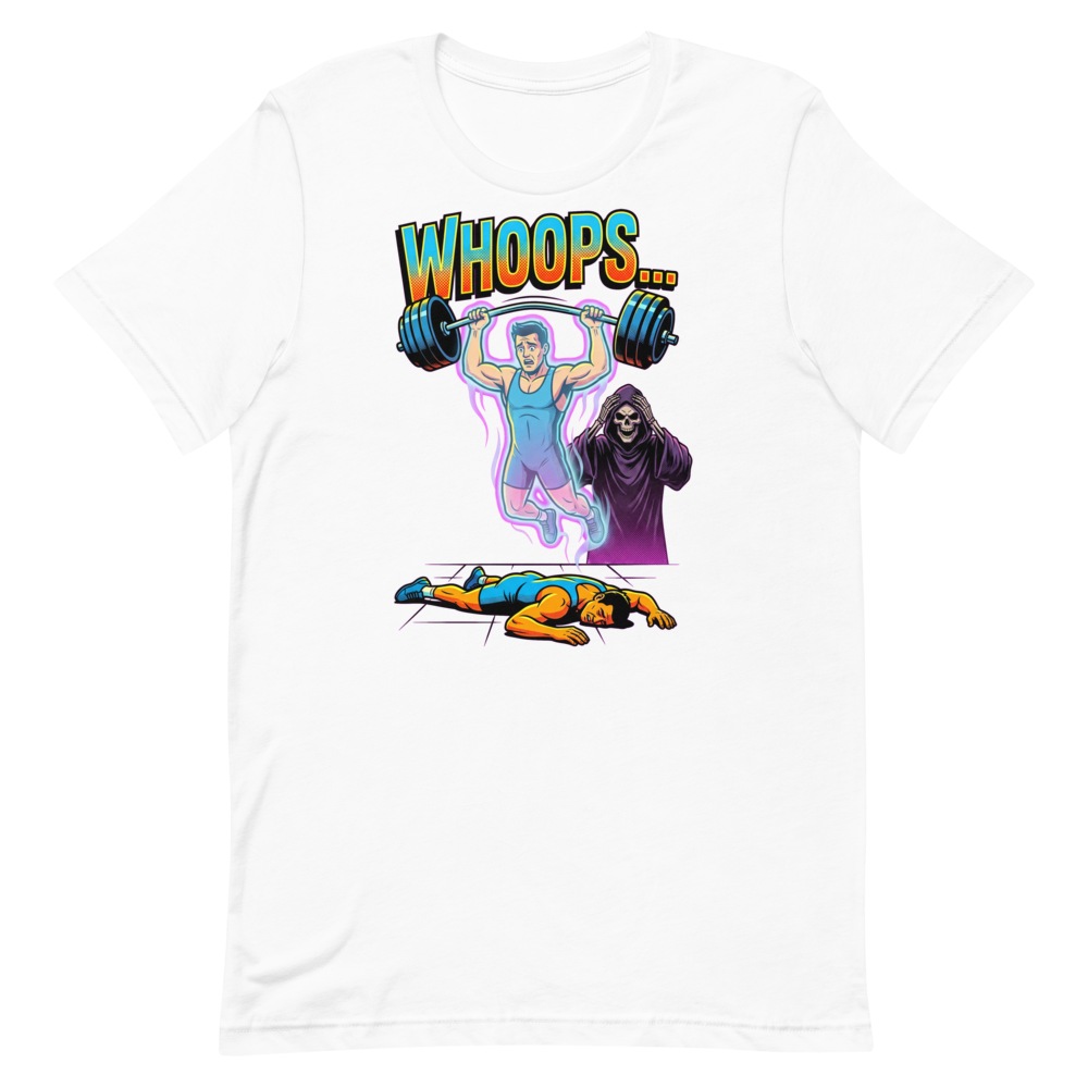 Ghost Lifter Whoops — Funny Gym Shirt for Fitness Fans