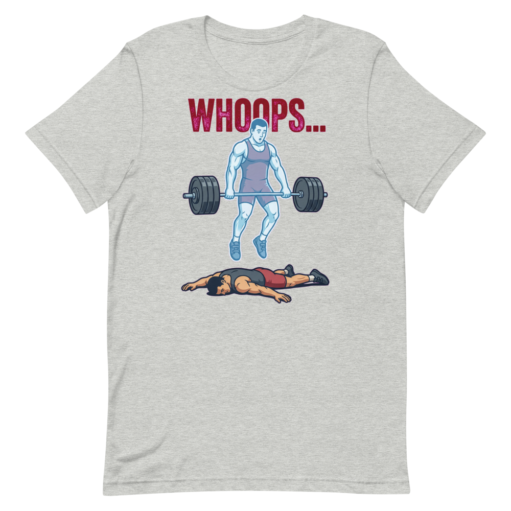 Whoops... Ghost Lifter Tee — Funny Shirt for Gym Lovers