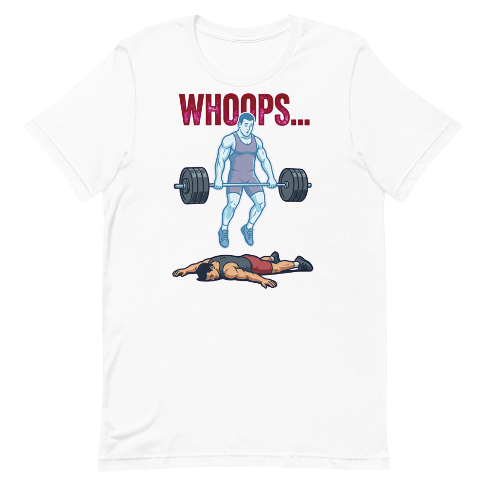 Whoops... Ghost Lifter Tee — Funny Shirt for Gym Lovers