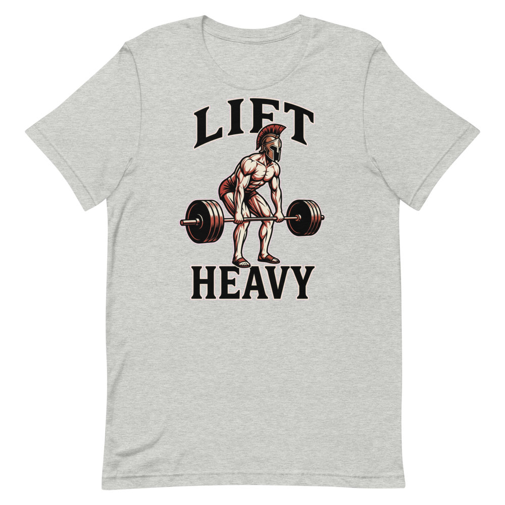 Lift Heavy — Spartan Warrior Gym Shirt for Lifters