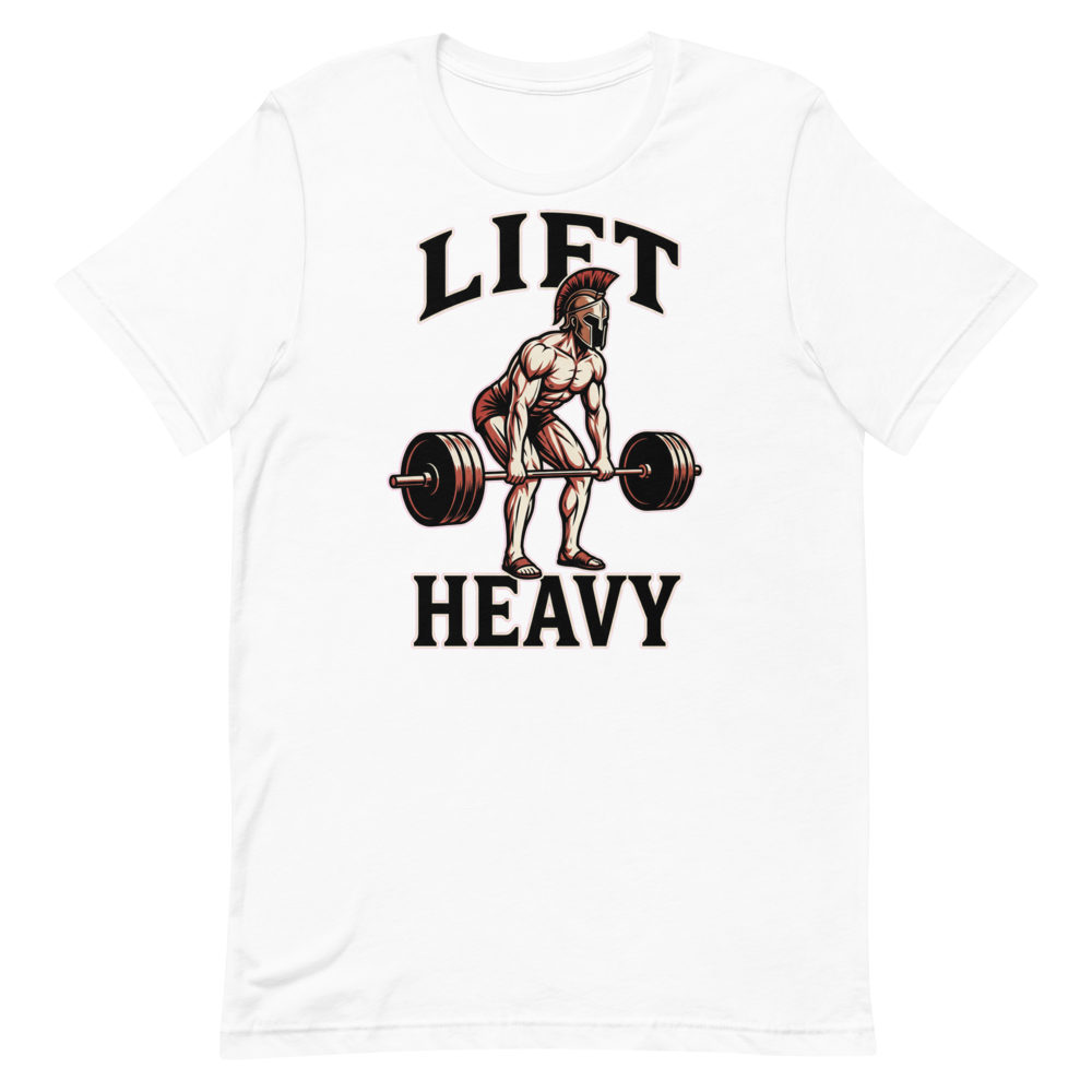 Lift Heavy — Spartan Warrior Gym Shirt for Lifters