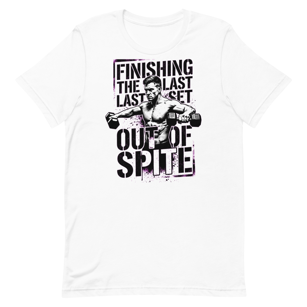 Spiteful Gains — Funny Gym Shirt for Determined Lifters