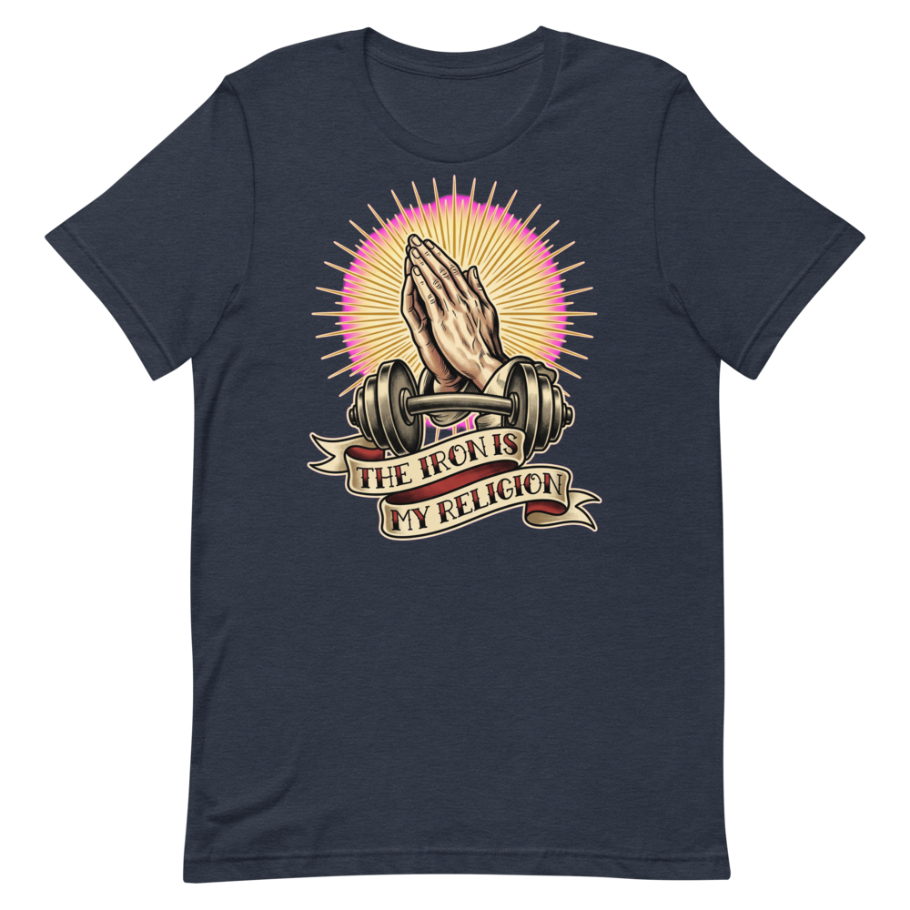 Iron Believer — Vintage Tattoo Shirt for Gym Faithful