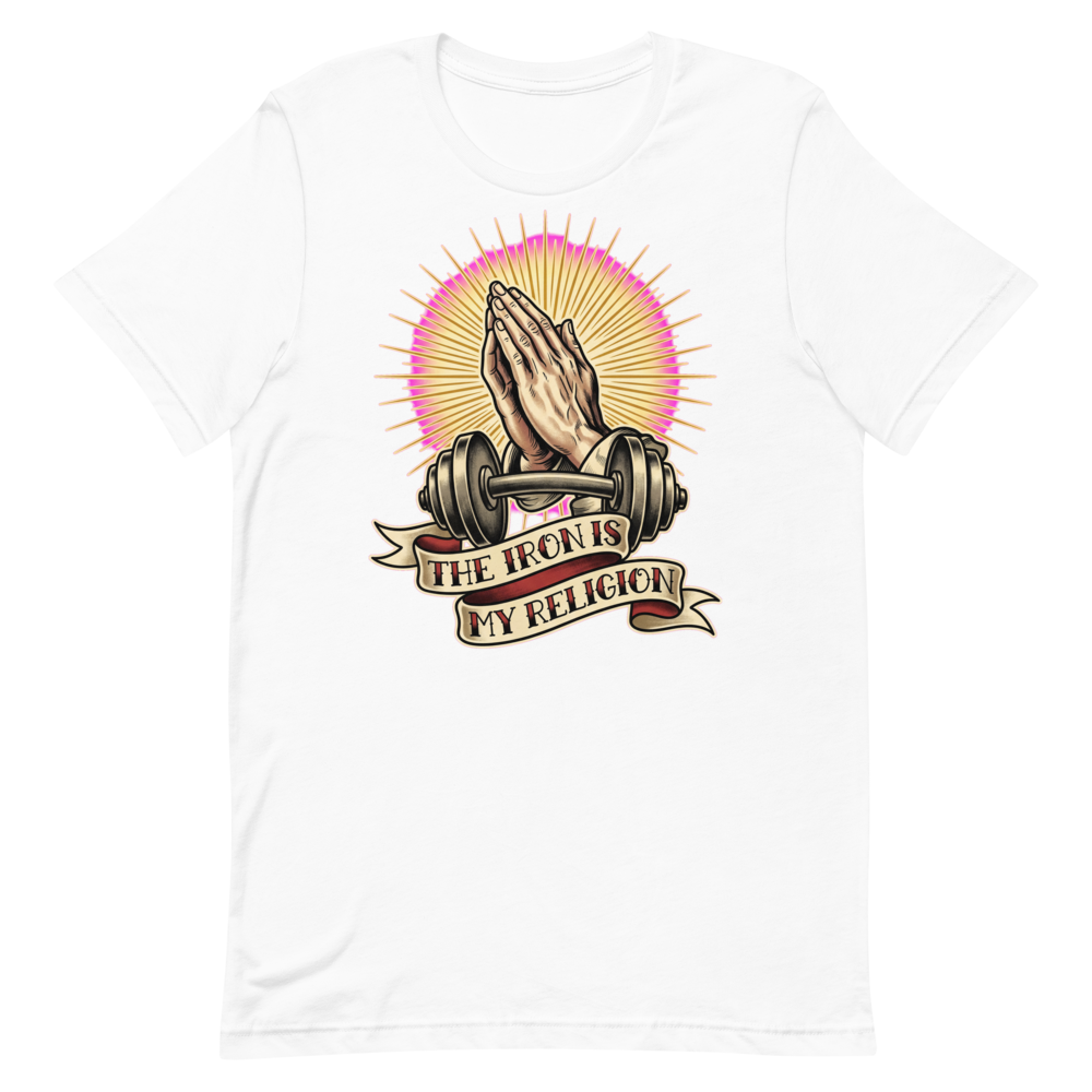 Iron Believer — Vintage Tattoo Shirt for Gym Faithful