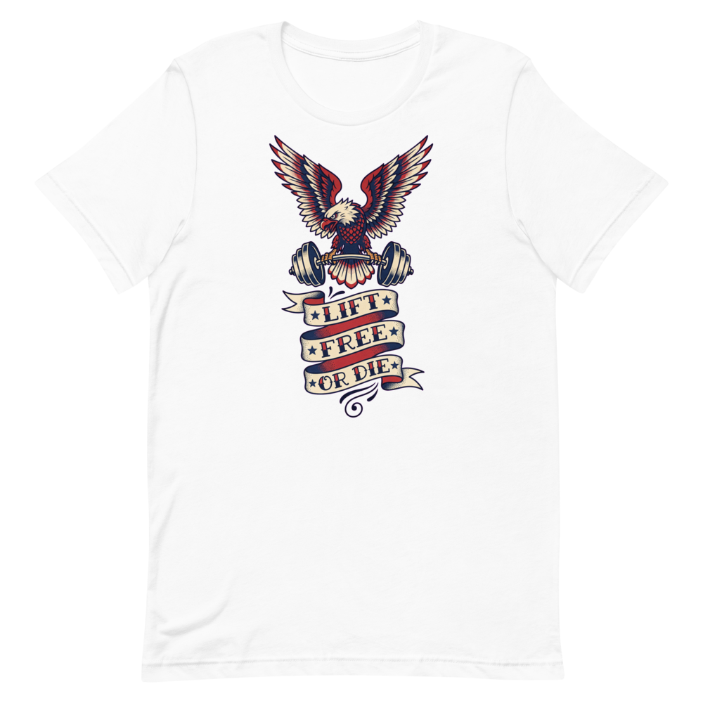 Lift Free or Die — Fierce Eagle Gym Shirt for Lifters
