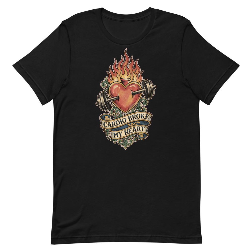 Heartbreaker — Funny Gym Shirt for Lifters Who Love Cardio