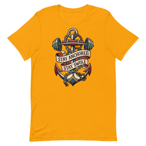 Stay Anchored, Stay Swole — Sailor Tattoo Gym Shirt for Lifters
