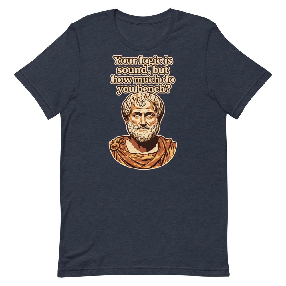 Philosopher Gains — Funny Shirt for Gym Buffs and Thinkers
