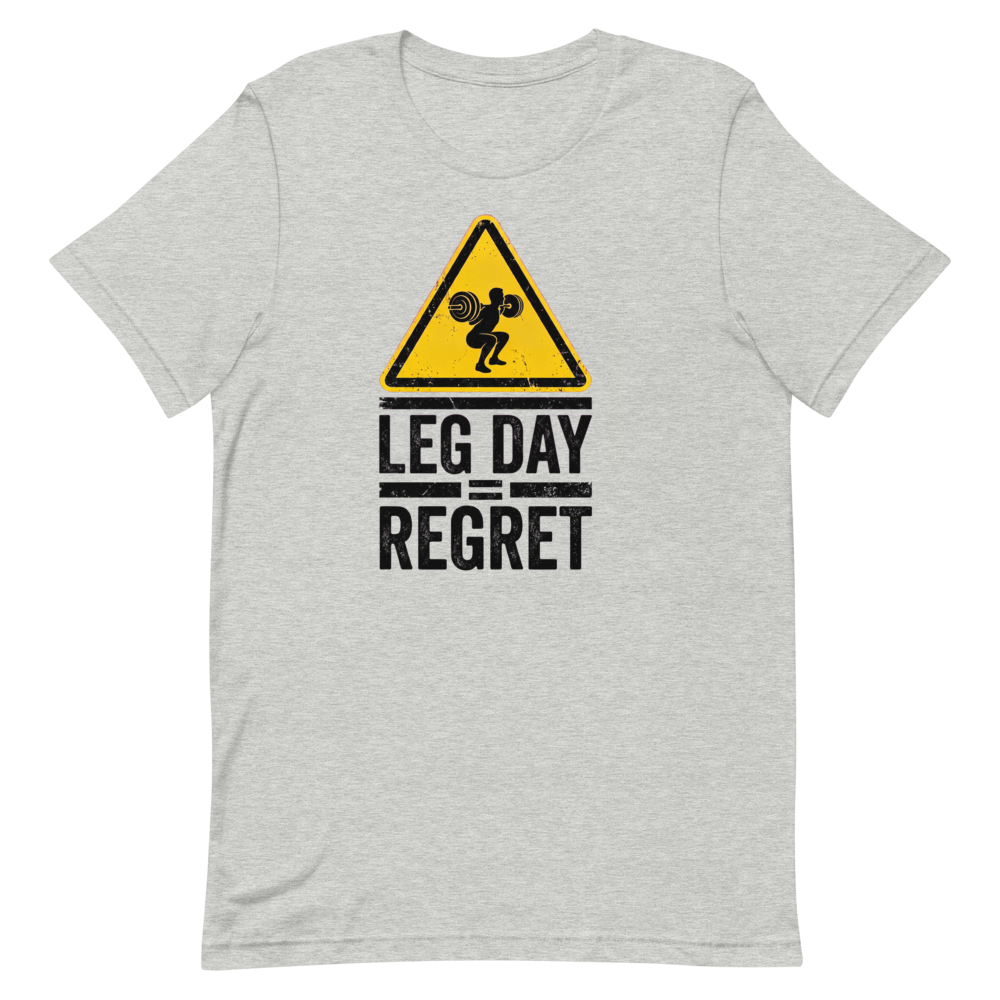 Leg Day Regret — Funny Gym Shirt for Lifters