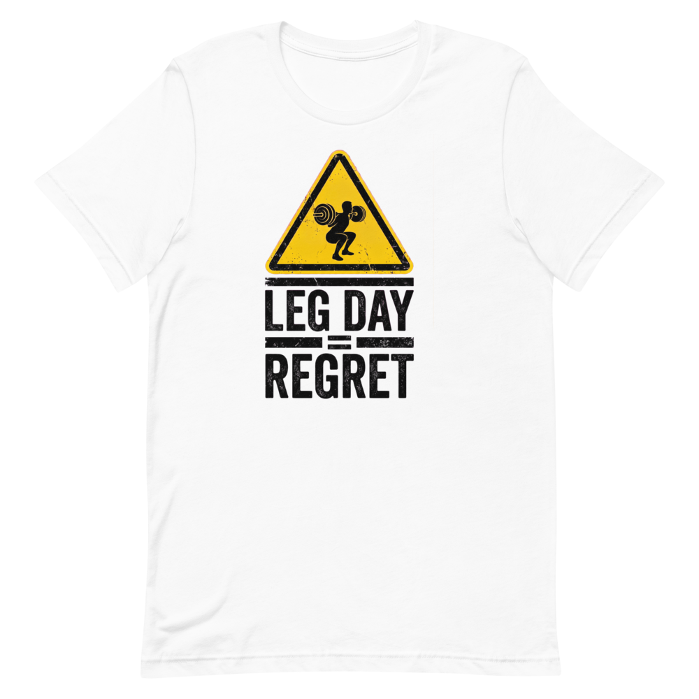 Leg Day Regret — Funny Gym Shirt for Lifters