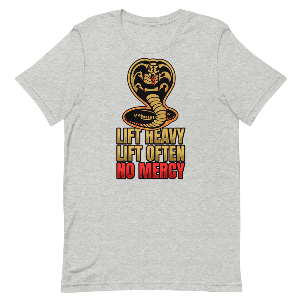 No Mercy Motivation — Vintage Gym Shirt for Heavy Lifters