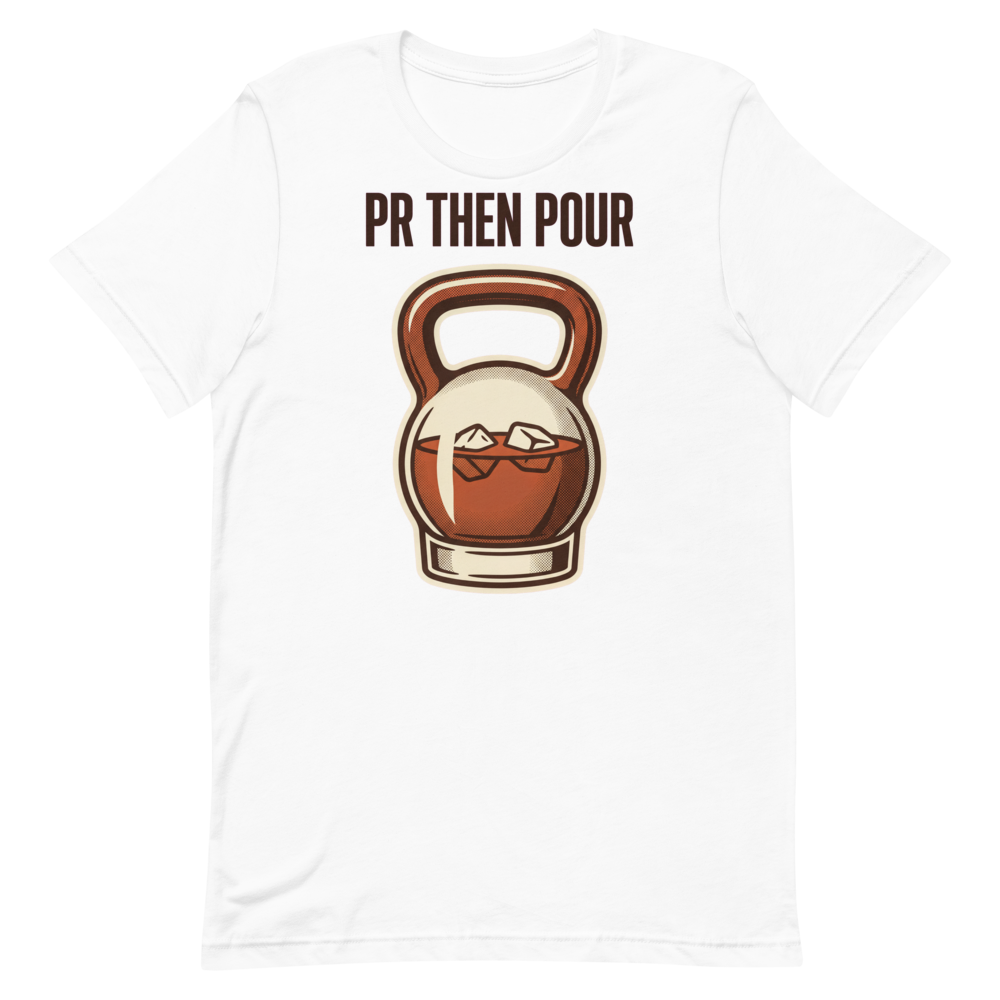 Cheers to Gains — Funny Gym Shirt for Lifters Who Pour