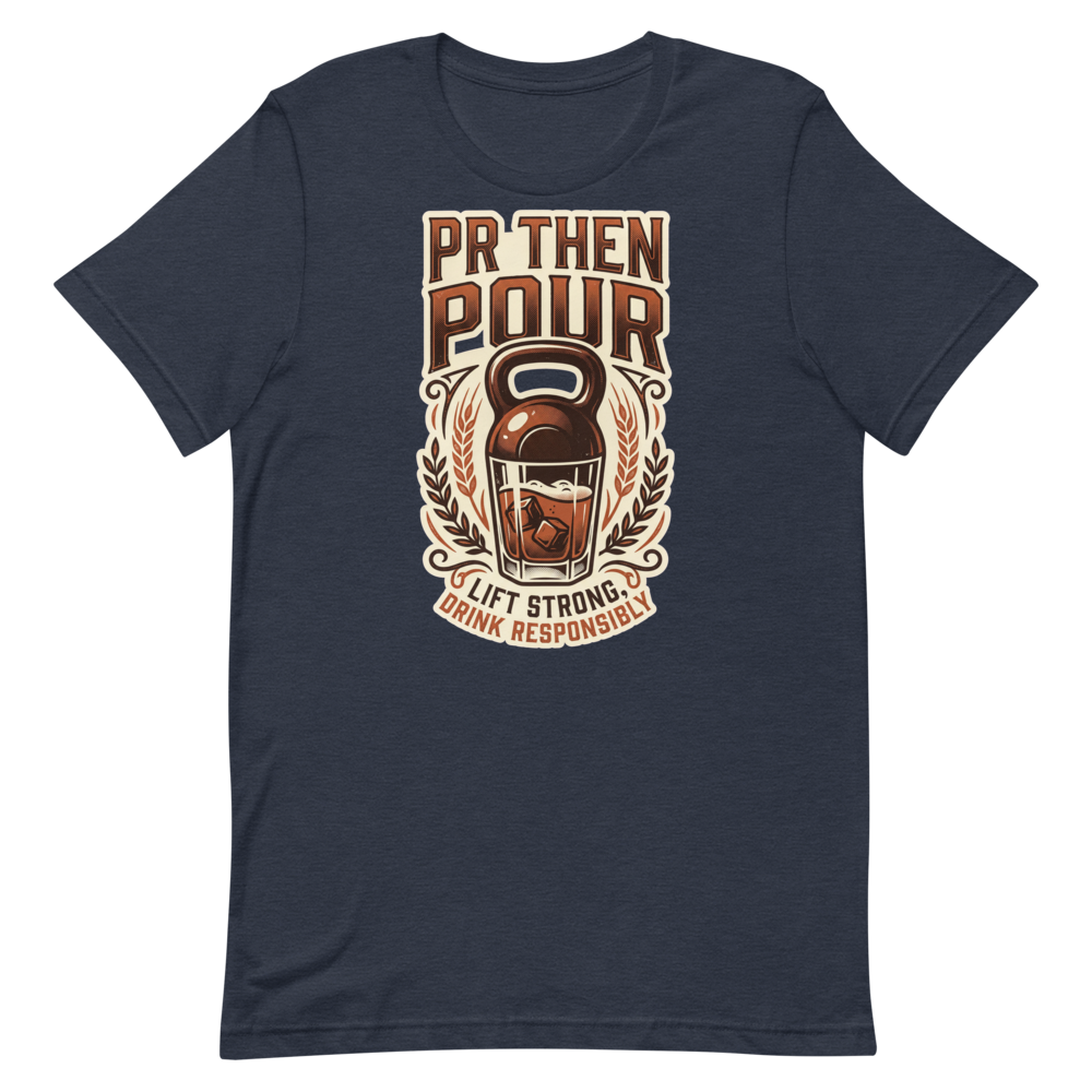 Pouring Gains — Vintage Gym Shirt for Lifters & Drinkers