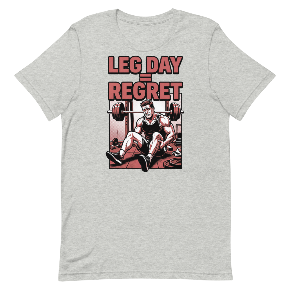 Leg Day Regret — Funny Gym Shirt for Lifters