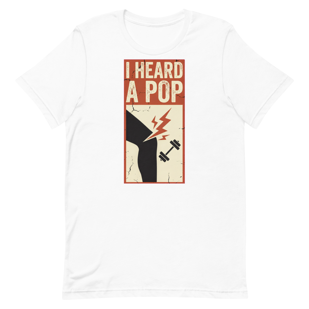 Knee Popper — Funny Gym Shirt for Lifters Who Get It