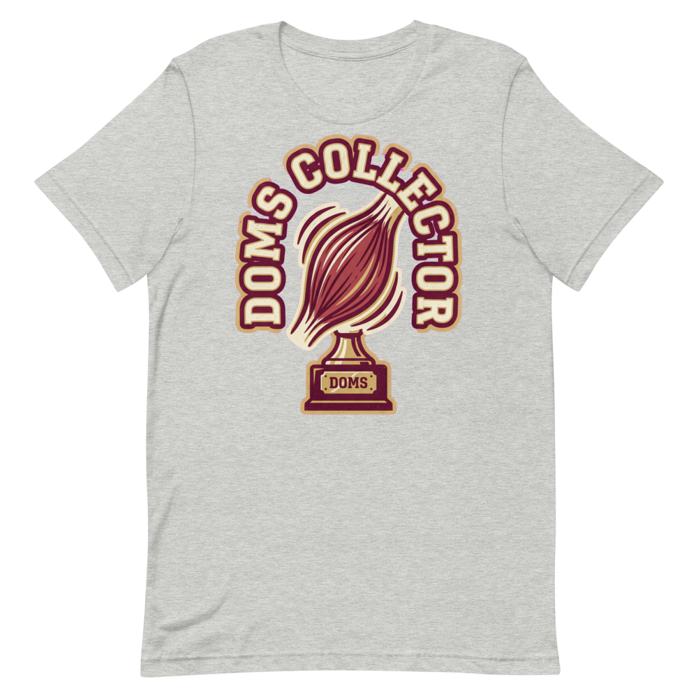 DOMS Collector — Vintage Gym Shirt for Muscle Enthusiasts