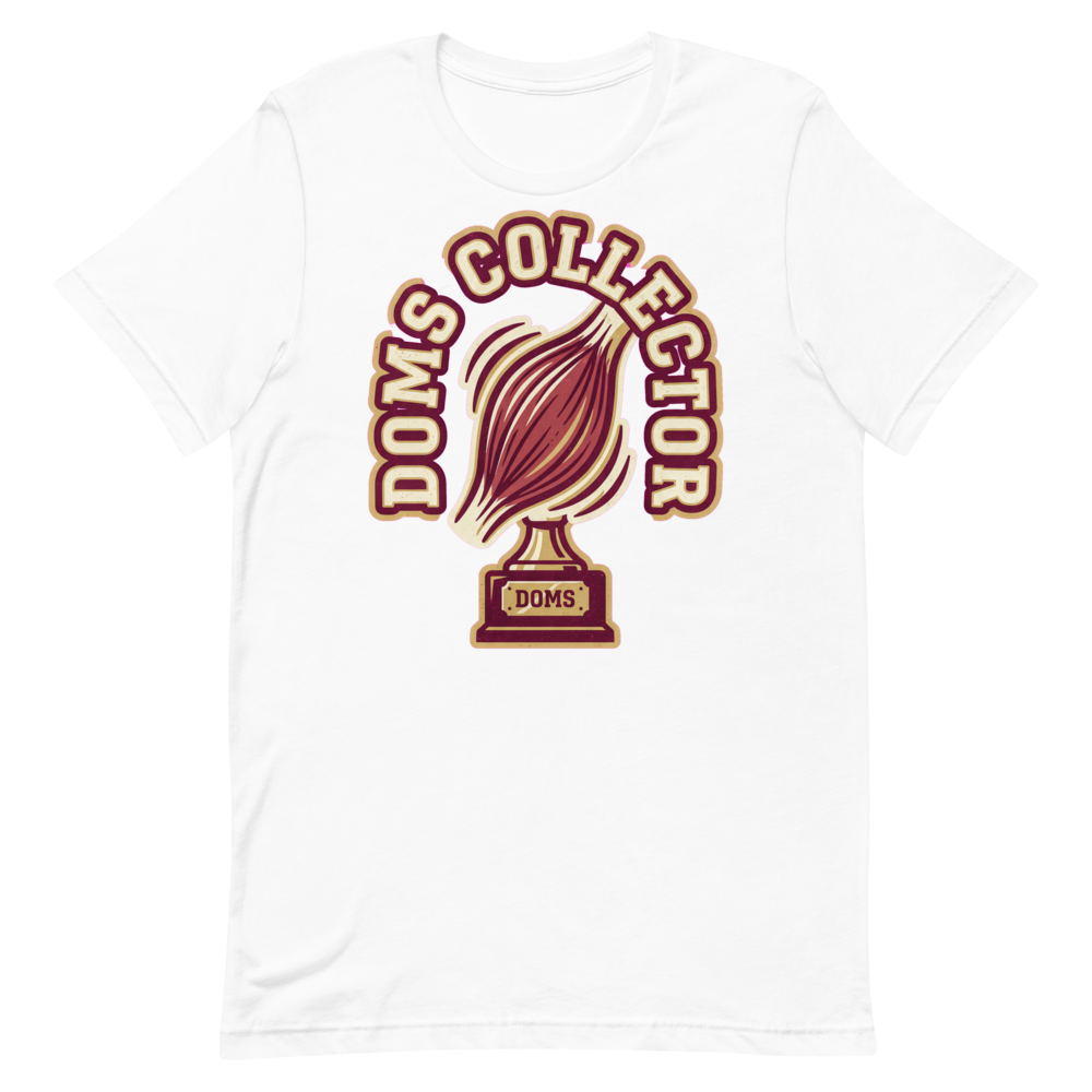 DOMS Collector — Vintage Gym Shirt for Muscle Enthusiasts
