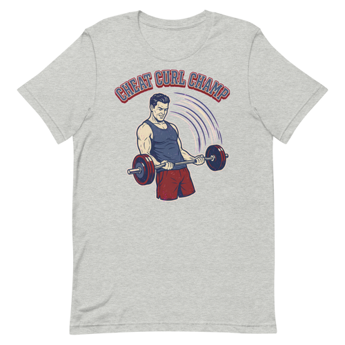 Cheat Curl Champ — Retro Gym Shirt for Fitness Fanatics