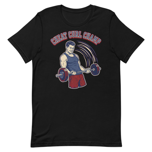 Cheat Curl Champ — Retro Gym Shirt for Fitness Fanatics