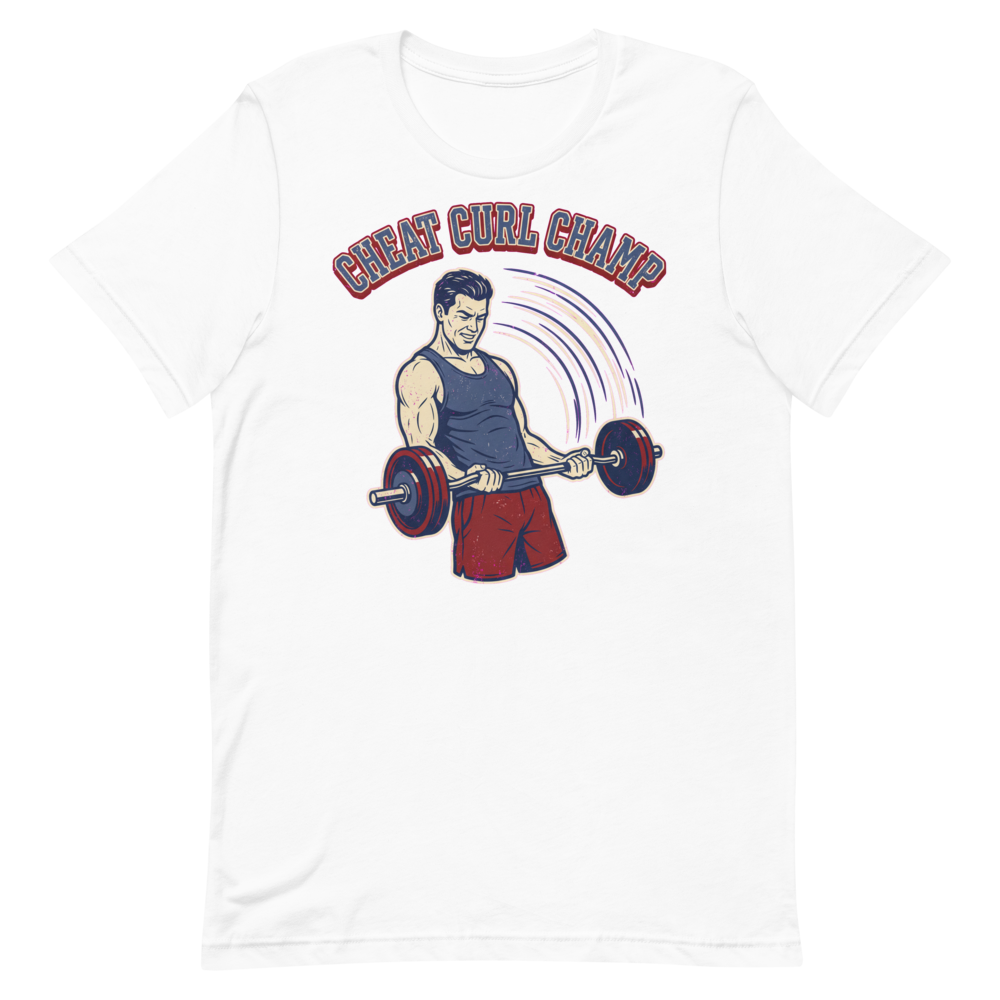 Cheat Curl Champ — Retro Gym Shirt for Fitness Fanatics