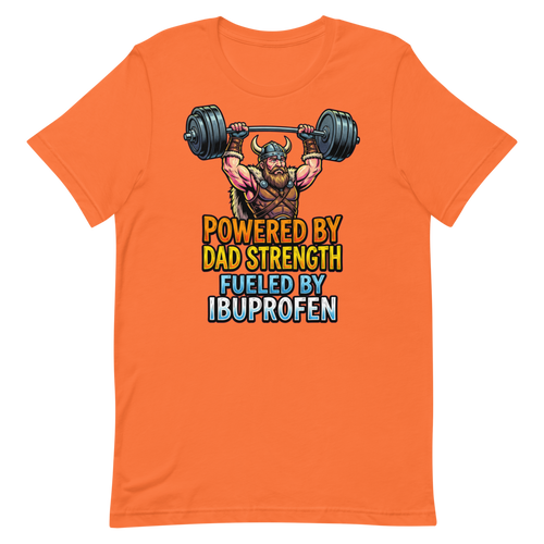 Dad Strength Warrior — Funny Viking Shirt for Fathers