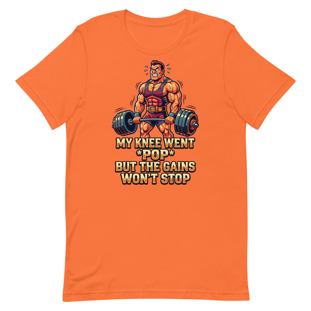 Gains Over Pains — Funny Gym Shirt for Lifters