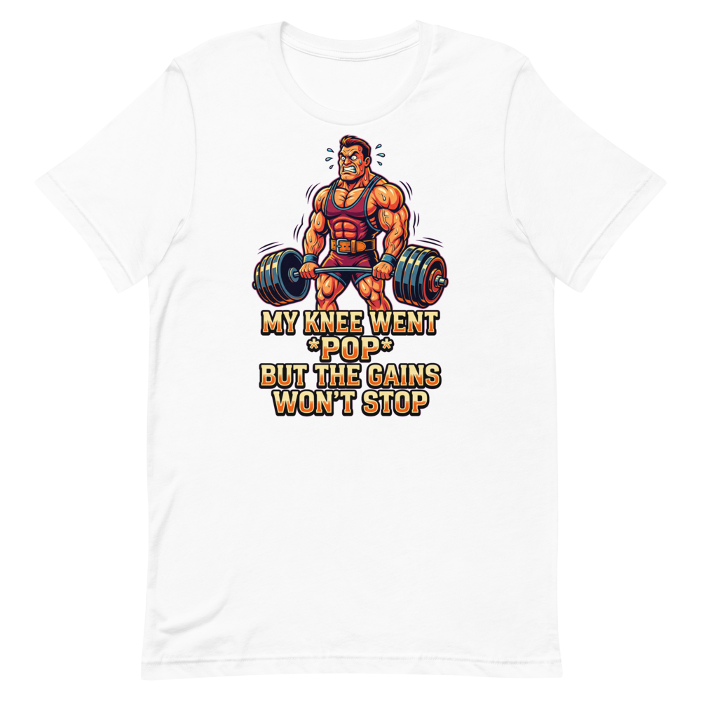 Gains Over Pains — Funny Gym Shirt for Lifters